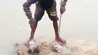 Amazing Chicken Hook Fishing