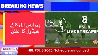 PSL 8 SCHEDULE