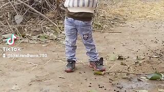 Nephew enjoying weather