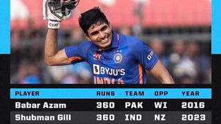 Shubman gill vs baber azam