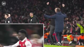 BENCH CAM | Arsenal vs Manchester United (3-2) | All the action and reactions!