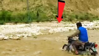 Byck crossing river