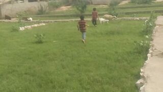 ABULLAH N ARSH have fun in vilage
