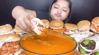 Eating food
