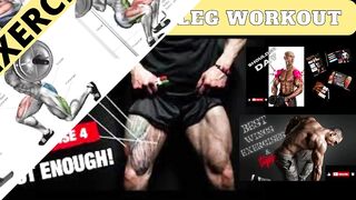 8 Best Leg Exercises | The Perfect Leg Workout | Full Leg Muscle Transformation Exercises