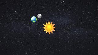 Earth moon Rotation