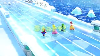Super Mario with princess run