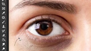 How to remove dark circles / photoshop CC