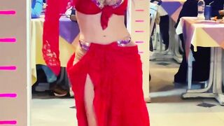 Belly Dance | RedDress Hot Girl/ #shorts Video
