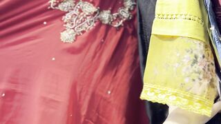 3 pcs chiffon hand work