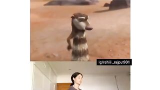 Cartoon dance & girl dance