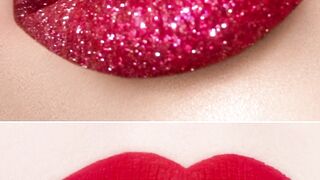 red vs glitter red