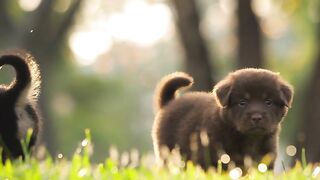 Dog playing in the park