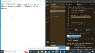 Nodemon server error and Solution