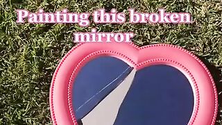 Broken Mirror Painting Tiktok butterflyxdreamss