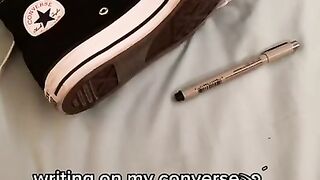 Converse Writing Tiktok rosegardendreams