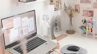 Desk Tour Tiktok lilyzhrh