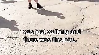 I Was Just Walking And There Was This Box tiktok rainehensley