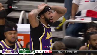 AD blocks Giannis but gets called with a very late whistle