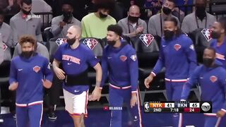 Derrick Rose just crossed Paul Milsap into Nerlens and made him fall down
