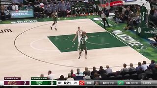 Giannis sent Okoro to hell with that block
