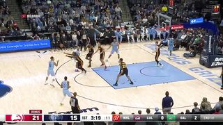 Ja Morant was helped to the locker room with what appeared to be an ankle injury.