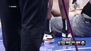 James Harden headbutts Kleber and Kleber gets a foul for it