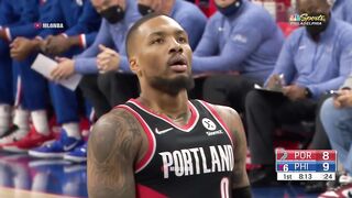 76ers fans started a We want Lillard chant when Damian went to the FT line.