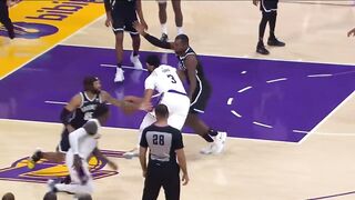 Anthony Davis beating Paul Millsap off the dribble for the And-1