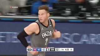 Blake Griffin decided to shoot it mid air 