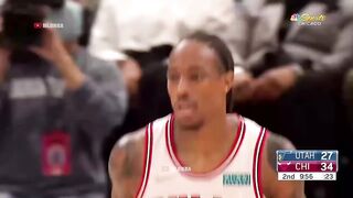 DeMar DeRozan just crossed the life out of Jordan Clarkson!