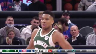 Giannis disrespected by entire Pistons after dares him shoots 3-pointer