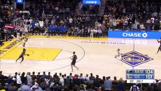 Ja Morant almost broke the Warriors dude ankle running down court 