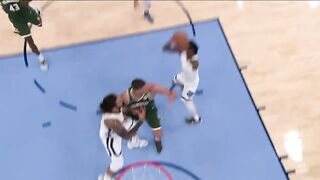 Ja Morant tries to end Brook Lopez 