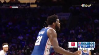 Joel Embiid gets a tech for hyping himself up 