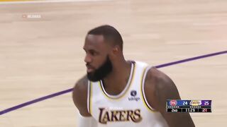 LeBeautiful makes a brilliant back-to-the-rim pass to Wayne Ellington