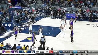 LeBron chase down block, Westbrook airballs a 15 footer 
