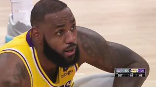 LeBron James didn’t like the foul call 