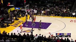 LeBron James doing his best Zaza impersonation   Lakers vs Suns