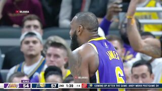 LeBron James got elbowed in the head but gets called for the foul 