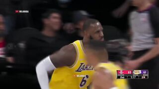 Lebron James taking his frustrations out on the rim! 
