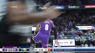 LeBron with the big balls celebration after the big three 