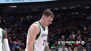 Luka Doncic jawing with Claxton is hilarious 