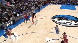 Luka Doncic with the luckiest assist 