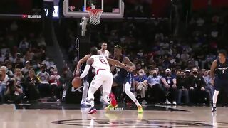 Paul George just murdered Dwight Powell and then scowled to the crowd