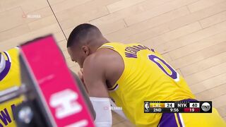Russell Westbrook gets hit in the mouth, gushes blood, refs won’t even review it