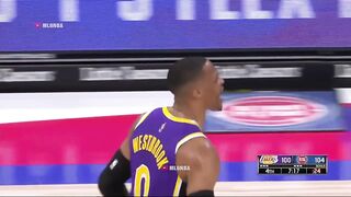 Russell Westbrook is absolutely on fire and letting everyone in Detroit know 