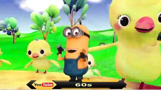 Five Little Birds with Minions