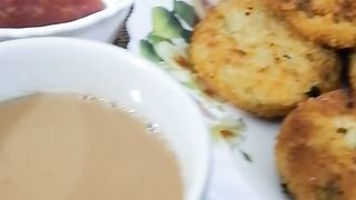 Sanck tea time chicken potatoes cutlets