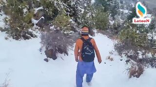 darazinda snow snow in takht e sulaiman